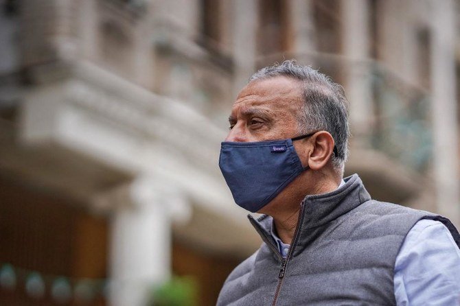 A tweet from Khademi’s office said the premier had checked up on the health of journalist and activist Ali Al-Mikdam. (File/AFP)