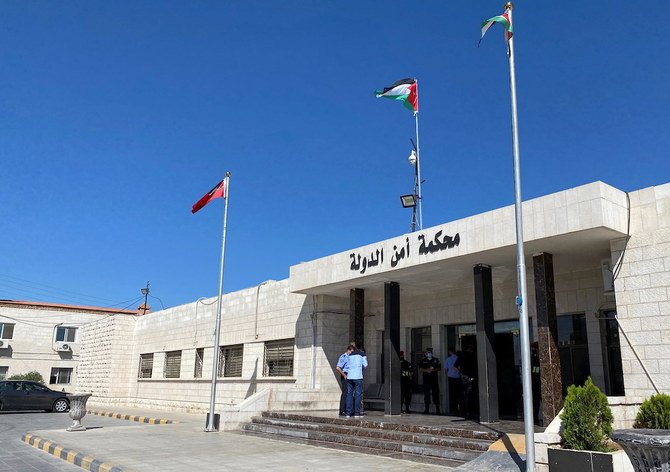 A general view shows the exterior of a security court in Amman, Jordan July 12, 2021. (Reuters)