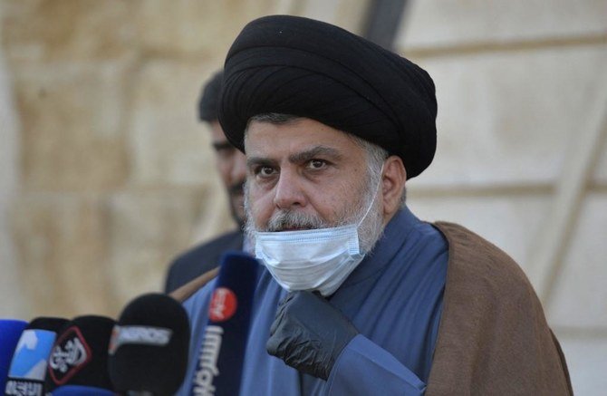 Sadr’s Sairoon electoral won the 2018 parliamentary election, gaining 54 seats. (File/AFP)