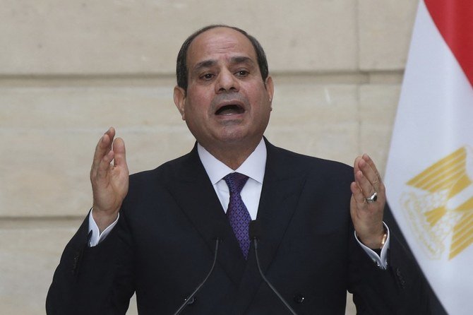 Sisi called on Ethiopia and Sudan to have “a legally binding agreement” in order to live in “peace and prosperity.” (File/AFP)