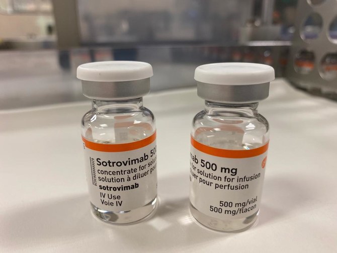 Sotrovimab, a monoclonal antibody treatment delivered through intravenous therapy, is being produced by global biopharmaceutical company GlaxoSmithKline. (WAM)