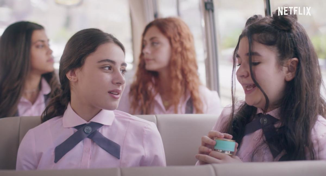 Netflix has released the trailer of “Al-Rawabi School for Girls,” a young adult series. (Screenshot)