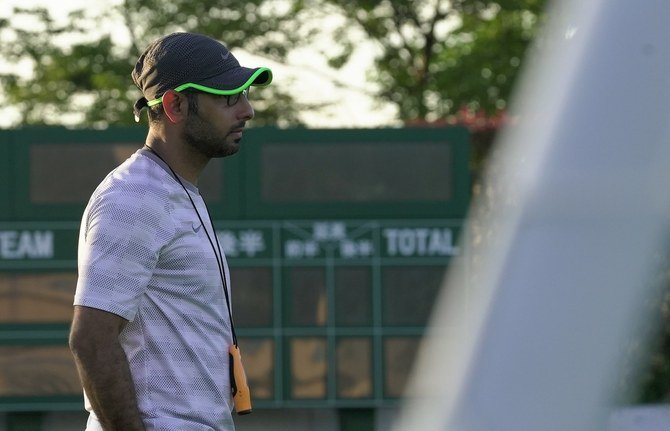 Coach Saad Al-Shehri is focusing on fitness and tactical exercises in the day's before the team's opener against Ivory Coast. (Saudi Olympic Committee)