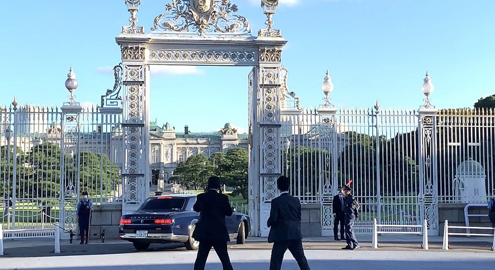 A view of the gate to the Akasaka Palace. (Photo by Pierre Boutier/ANJ)