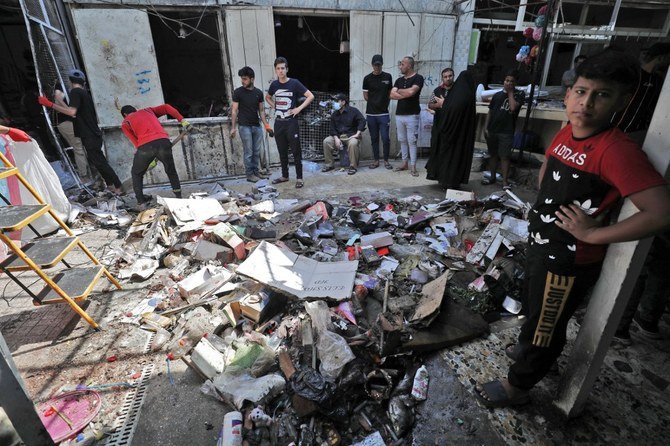 The suicide bomb attack at the bustling Woheilat market was the third time that Daesh targeted Sadr City this year. (AFP)