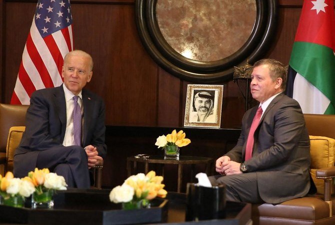 Jordan’s King Abdullah II will visit the White House on July 19, a spokeswoman for US President Joe Biden said Wednesday. (File/AFP)