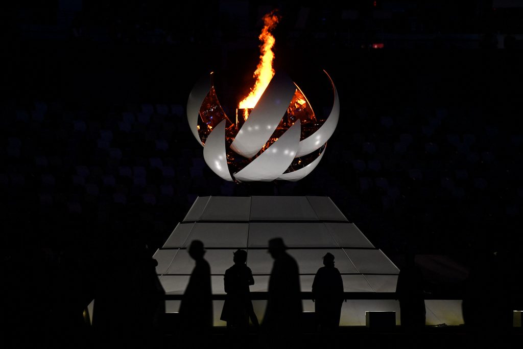 The figure for the live coverage by public broadcaster NHK, or Japan Broadcasting Corp., was the third highest for an Olympic closing ceremony, after the 63.2 percent for the 1964 Tokyo Games and the 46.9 percent for the 1972 Munich Games. (AFP)