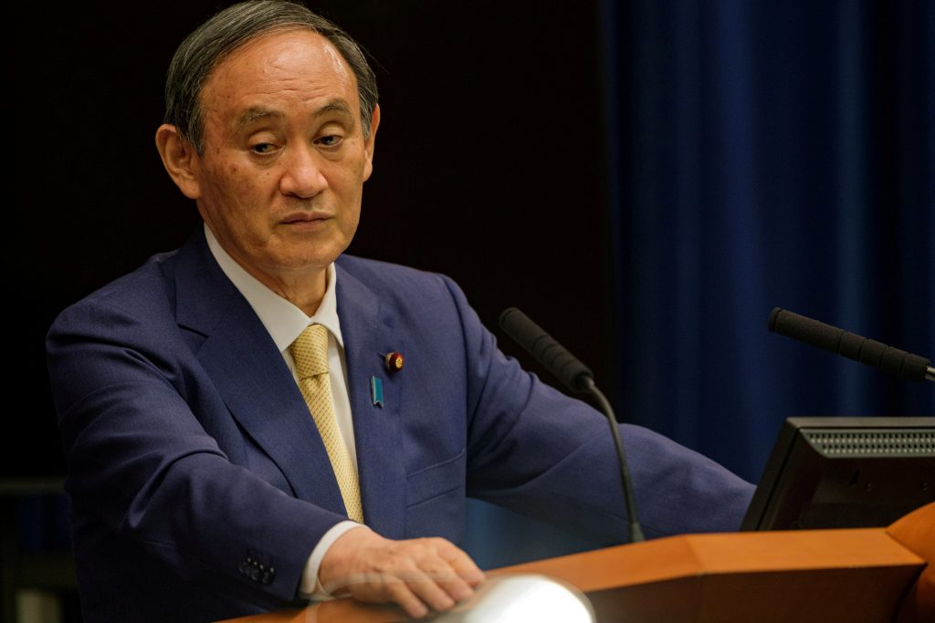 Japan's Prime Minister Yoshihide Suga speaks during a news conference at the prime minister's official residence in Tokyo, Japan July, 8, 2021. (File photo/Reuters)