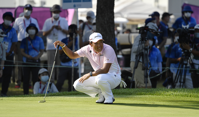 Hideki Matsuyama of Japan looks on. (Reuters)