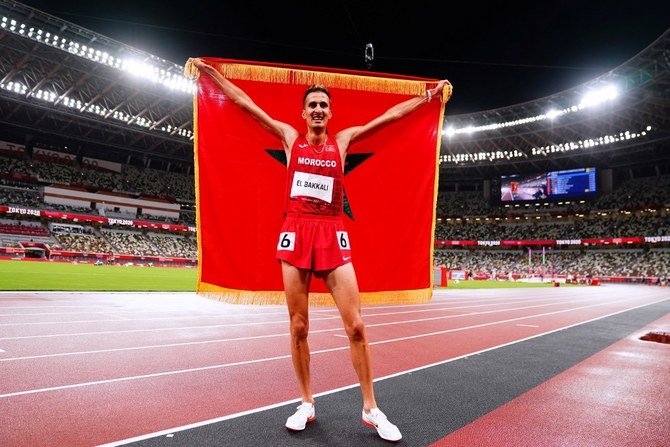 Soufiane El-Bakkali belongs to a school of young Moroccan athletes nurtured by the track and field Royal Moroccan Athletics Federation. (AFP)