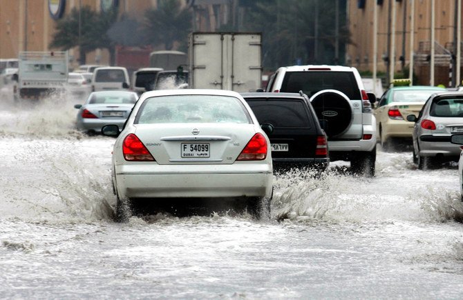 The UAE, which suffered from rare heavy rains in 2006, is normally arid for most of the year — and climate change is putting real pressure on where it and its neighbors will source water from in future. (AFP)