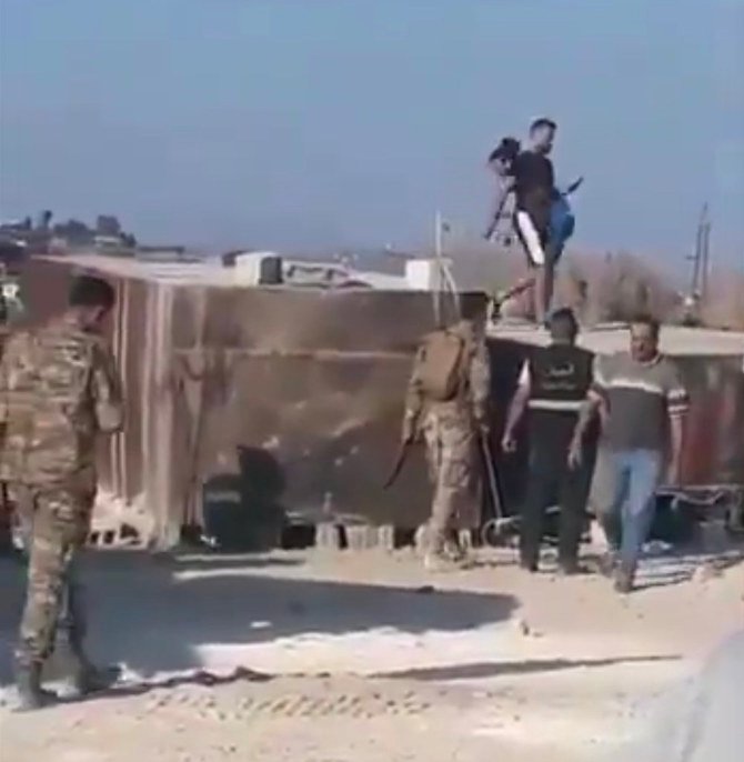 Screengrab from video shared on Twitter. (Courtesy: @HayelKhazaal)