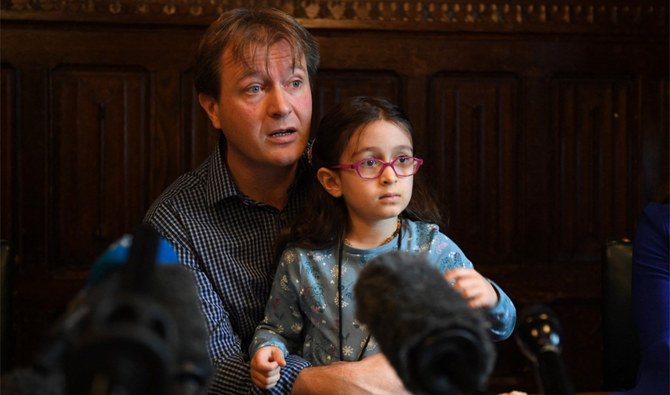 Another dual citizen, British-Iranian Nazanin Zaghari-Ratcliffe, whose family is pictured here, is now staying at her parents’ home in Tehran while on bail. (AFP)
