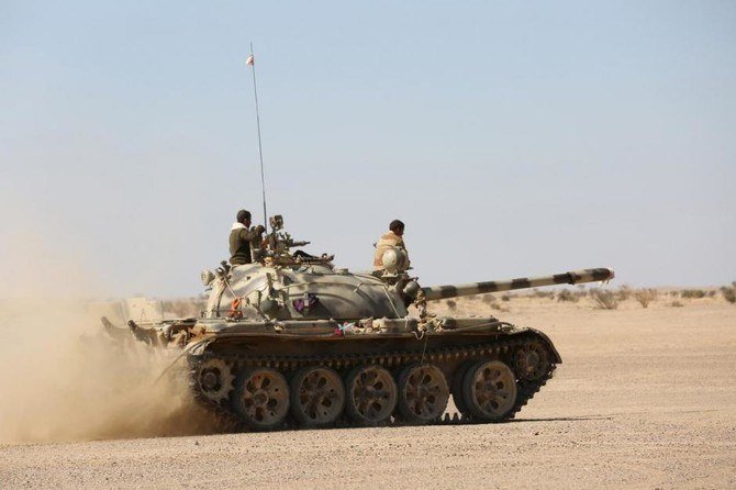 A tank operated by the government army moves to shell Houthi positions in this file photo. (Reuters)