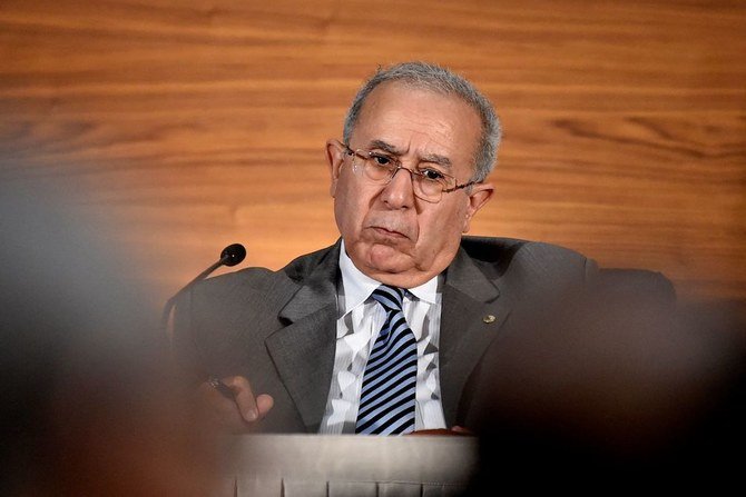Algeria’s Foreign Minister Ramdane Lamamra said his country has severed diplomatic relations with Morocco during a press conference. (File/AFP)
