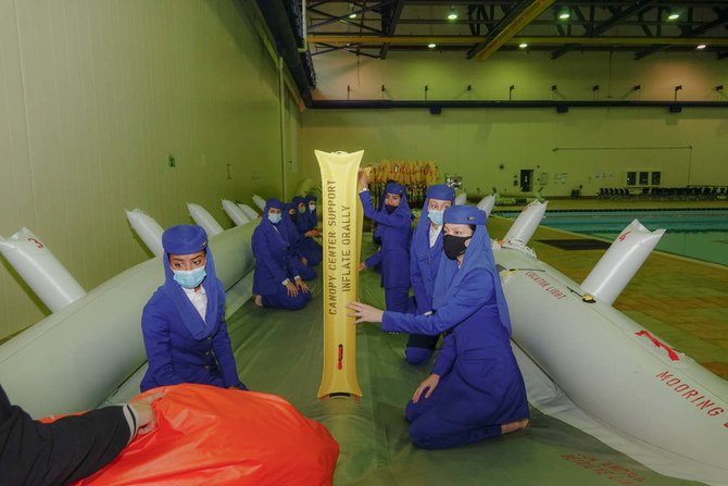 Saudi female trainees showed an exceptional performance during their professional training with a 100 percent success rate, an official at the academy said. (Photos/Huda Bashatah)