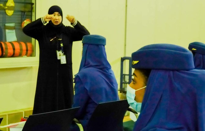 Saudi female trainees showed an exceptional performance during their professional training with a 100 percent success rate, an official at the academy said. (Photos/Huda Bashatah)