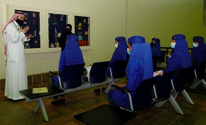 Saudi female trainees showed an exceptional performance during their professional training with a 100 percent success rate, an official at the academy said. (Photos/Huda Bashatah)