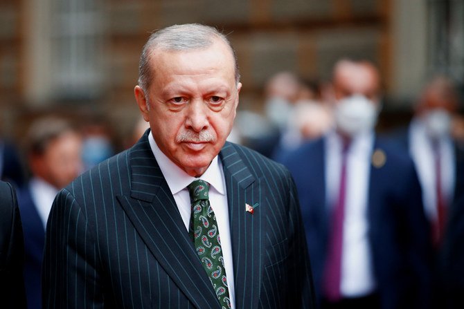Turkish President Tayyip Erdogan visits Sarajevo, Bosnia and Herzegovina, August 27, 2021. (Reuters)