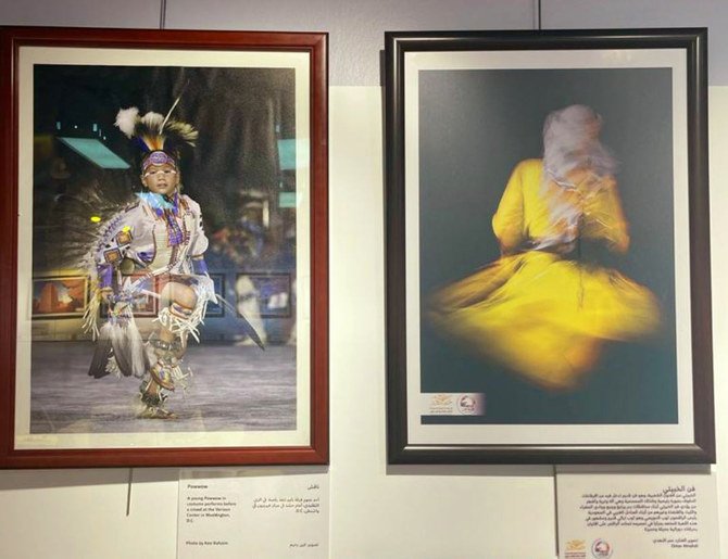 Photographs of well-known landmarks are on display, including the legendary Chicago Theater, Maraya building in AlUla, San Francisco’s Golden Gate Bridge, and the golden sand dunes of the Empty Quarter. (Photos/Saleh Fareed)