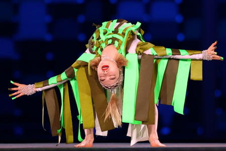 A performer during the closing ceremony. (Reuters)