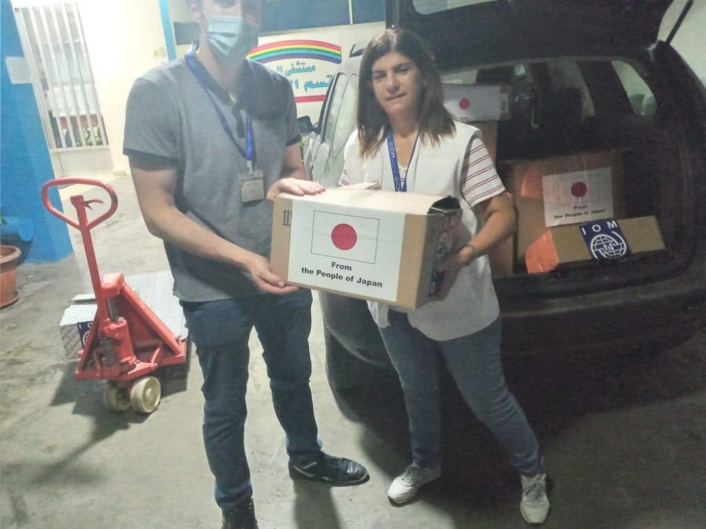 The donated supplies will be dispatched to Al-Salam Hospital in Tripoli to aid some of those injured in the blast. (@TakeshiOkubo3)
