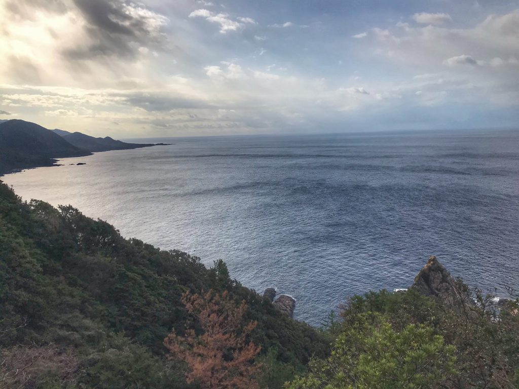 Japanese entrepreneur Ken Kuroyanagi during his cycling trip around the island of Yakushima. (Supplied)