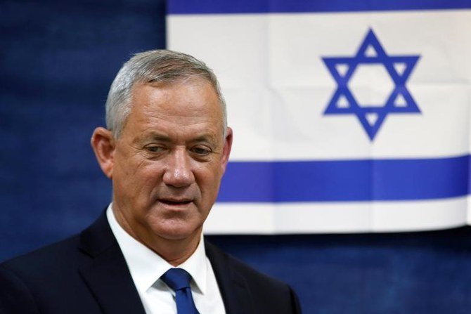 The comments by Benny Gantz (pictured) come as Israel meanwhile lobbies countries for action at the United Nations over last week’s attack on the oil tanker Mercer Street that killed two people. (Reuters/File Photo)