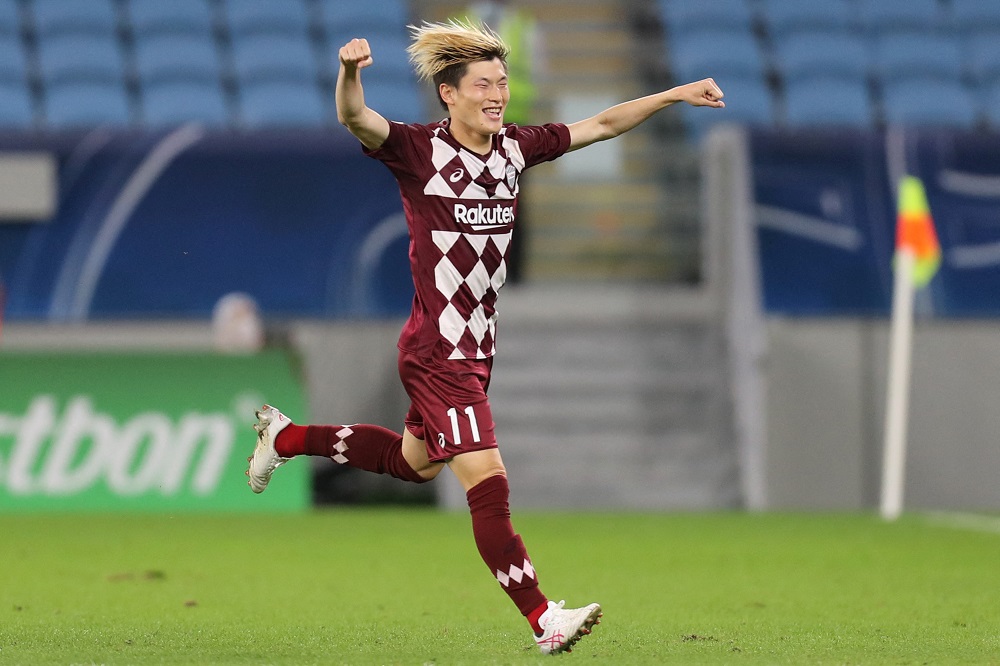 Kyogo Furuhashi has scored six goals in his first five starts for Celtic. (AFP/file)