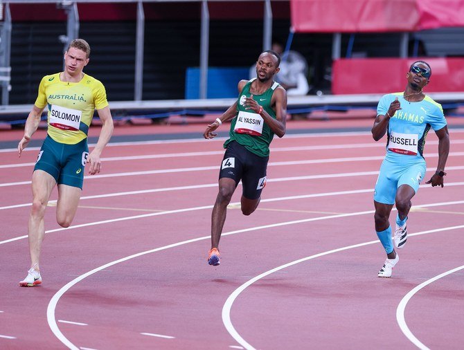 Mazen Al-Yassin’s performances in the Men’s 400m have been among the best from then Saudi delegation at Tokyo 2020. (Saudi Arabian Olympic Committee)