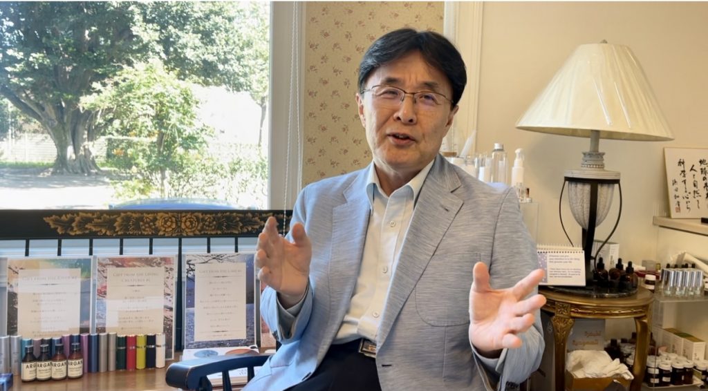 Former Vice Foreign Minister Kazuyuki Hamada speaks to Arab News Japan (ANJP)