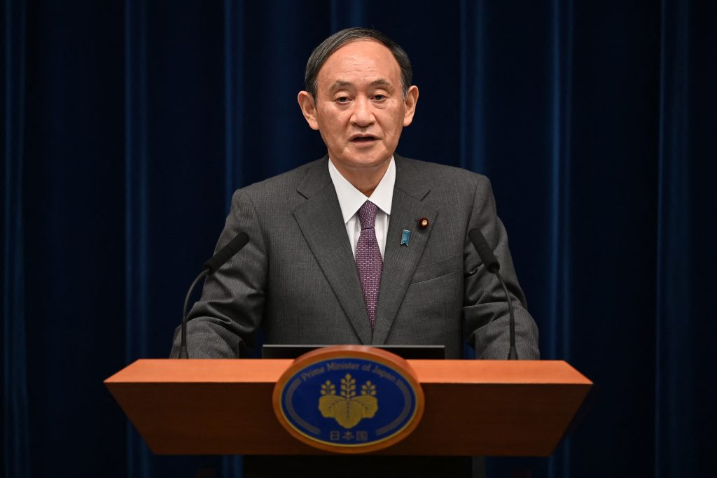 Japanese Prime Minister Yoshihide Suga said that he had no plans to dissolve the country's lower house. (AFP)