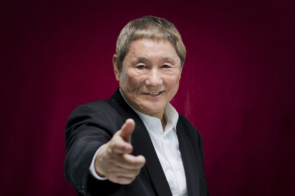 Police have arrested a man who allegedly attacked with a pickax a car carrying Japan's entertainment icon Kitano, though nobody was injured. (File photo/AP)