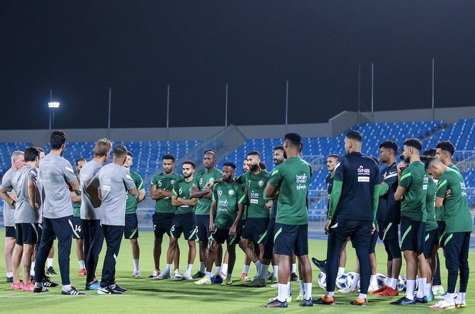 The Saudi Arabian football team is meeting Vietnam on Thursday for the World Cup qualification. (Twitter: @SaudiNT_EN)