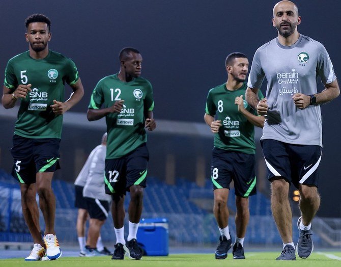 The Saudi Arabian football team is meeting Vietnam on Thursday for the World Cup qualification. (Twitter: @SaudiNT_EN)