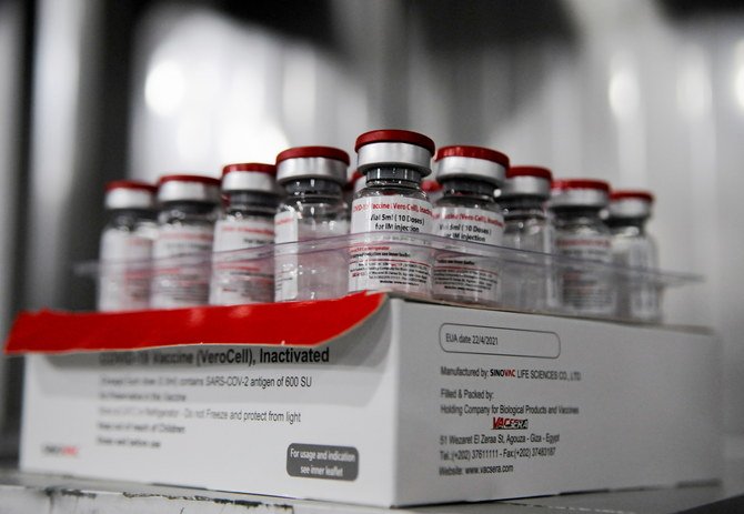 Egypt intends to produce more than 1 billion doses annually of the Sinovac vaccine. (Reuters/File Photo)