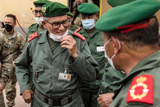Morocco’s Division General Belkhir el-Farouk was appointed by King Mohammed VI as the new inspector general of the Moroccan Royal Armed Forces. (AFP)