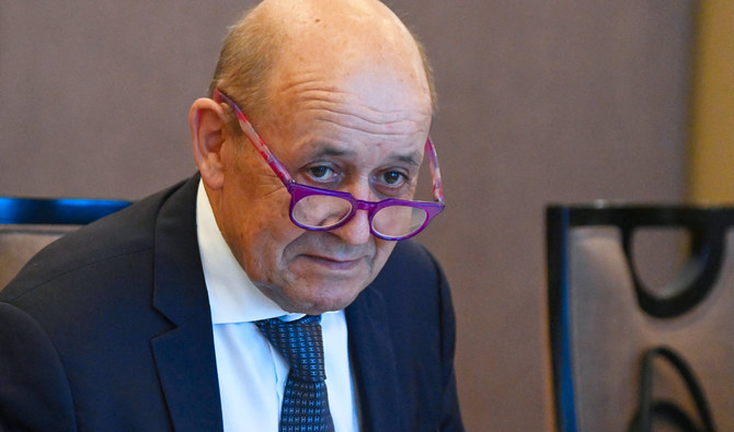 Le Drian lamented the recent “breach of trust” by the UK and US over the sale of submarines to Australia. (AFP/File)