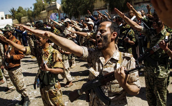 The Houthis are to blame for blocking peace efforts and initiative and escalating military actions targeting civilians and facilities, a senior Yemeni politician said. (AFP)
