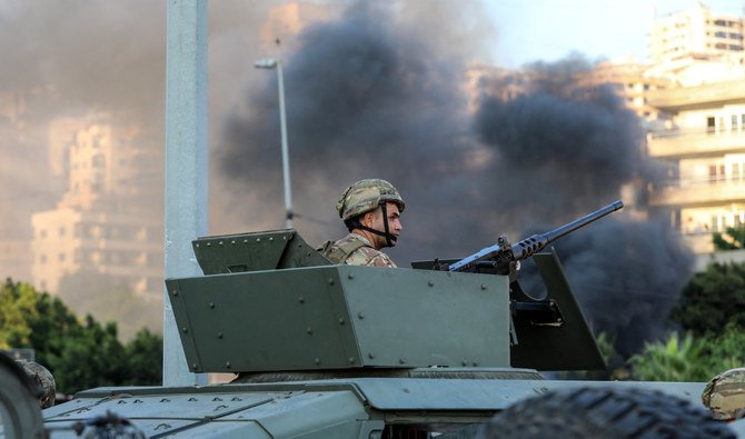 Residents of the Lebanese capital’s southern suburbs were surprised when the army withdrew its forces from checkpoints in the area. (AFP/File)