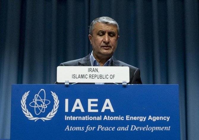 Mohammad Eslami, the chief of the Atomic Energy Organization of Iran, is in Moscow to discuss cooperation between the two countries in the nuclear power sector. (AFP)