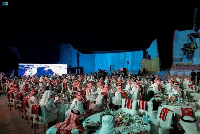 Heritage Commission CEO Jasser Al-Harbash explaining the aim to develop the nation’s culture as a lifestyle during the launch of Saudi Arabia's National Strategy for Culture in Riyadh on Wednesday. (SPA)