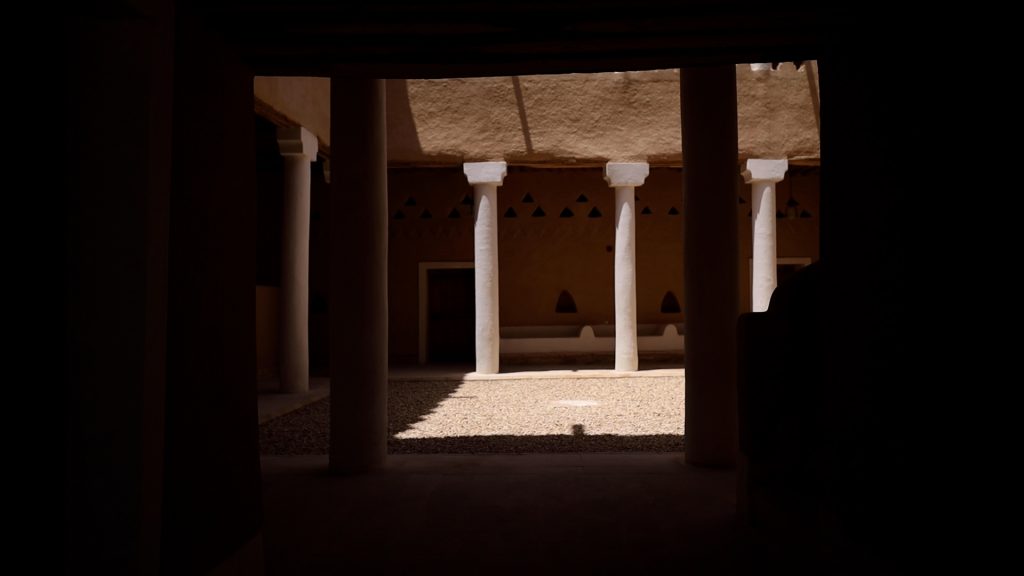 An image taken at the entrance of Prince Saad ibn Saud Palace, showcasing the structure's unique design.   (taken by Abdullah AlJabr) 