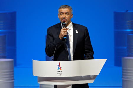 Etienne Thobois, Chief Executive of the Paris 2024 Bid Committee, attends the presentation of the Paris candidacy for the 2024 Olympic and Paralympic Games in Paris, France, February 17, 2016. (Reuters file)