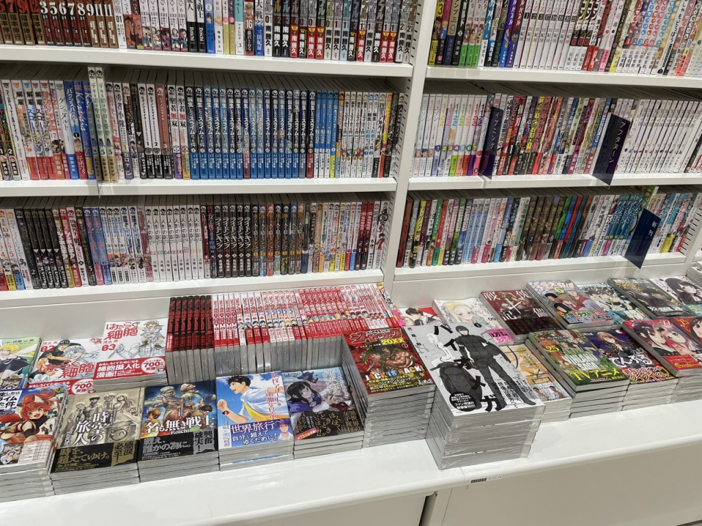 Nagai's work on display at a bookstore in Tokyo. (ANJP)