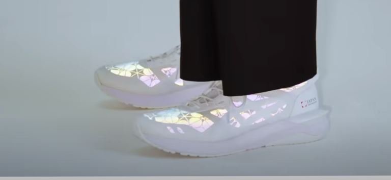 ASICS shoes to be worn by attendants. (ANREALAGE/ YouTube)