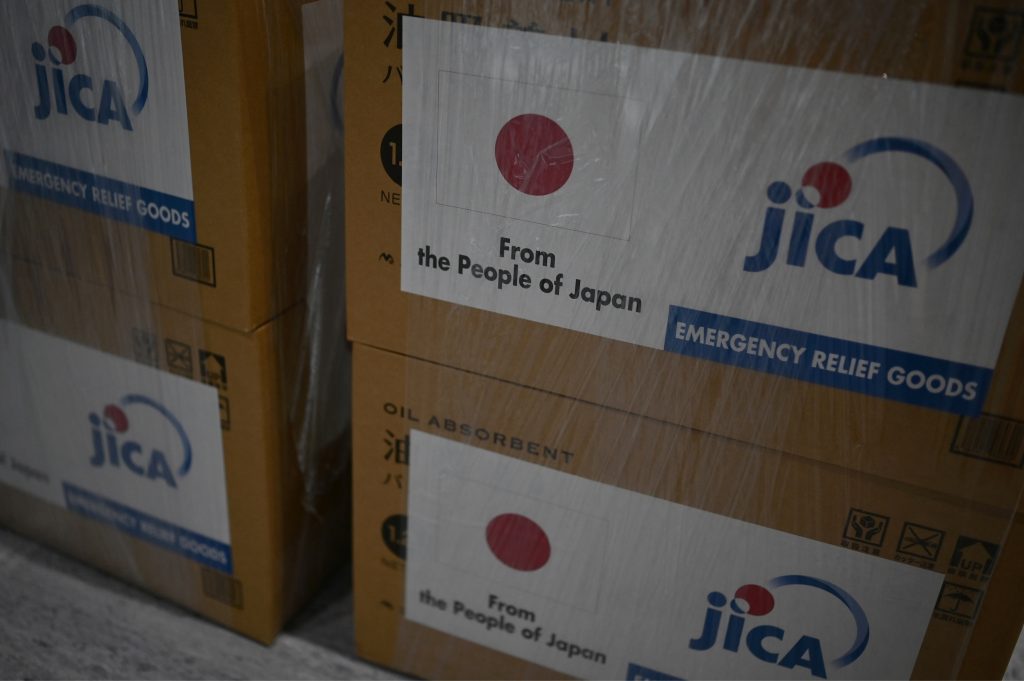 JICA receives funds for grant aid from the Foreign Ministry and use them to make payments to project operators in response to progress in grant aid projects. (AFP)