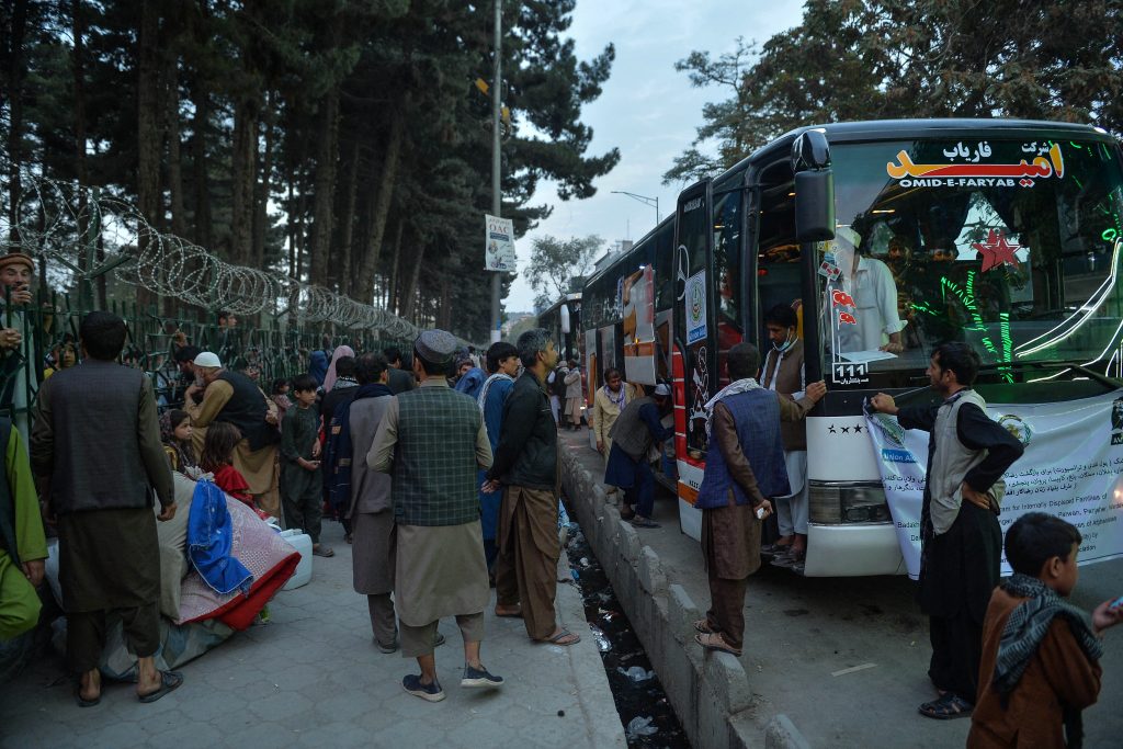 In Afghanistan, there still remain local staff of Japan-related bodies and others totaling several hundred who are wishing to flee their country. (AFP)