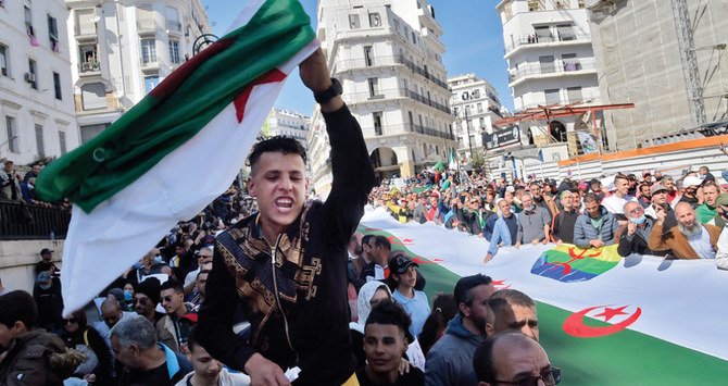 Widespread protests in Algeria forced President Abdelaziz Bouteflika from power in 2019 after two decades at the helm. (File/AFP)