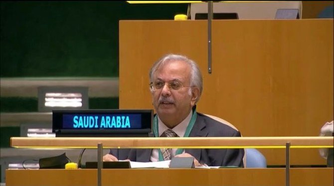 Saudi Arabia’s ambassador to the UN Abdullah Al-Mouallimi sends a second letter to the UN Security Council in one week regarding the Houthis’ attacks on the Kingdom. (File/SPA)